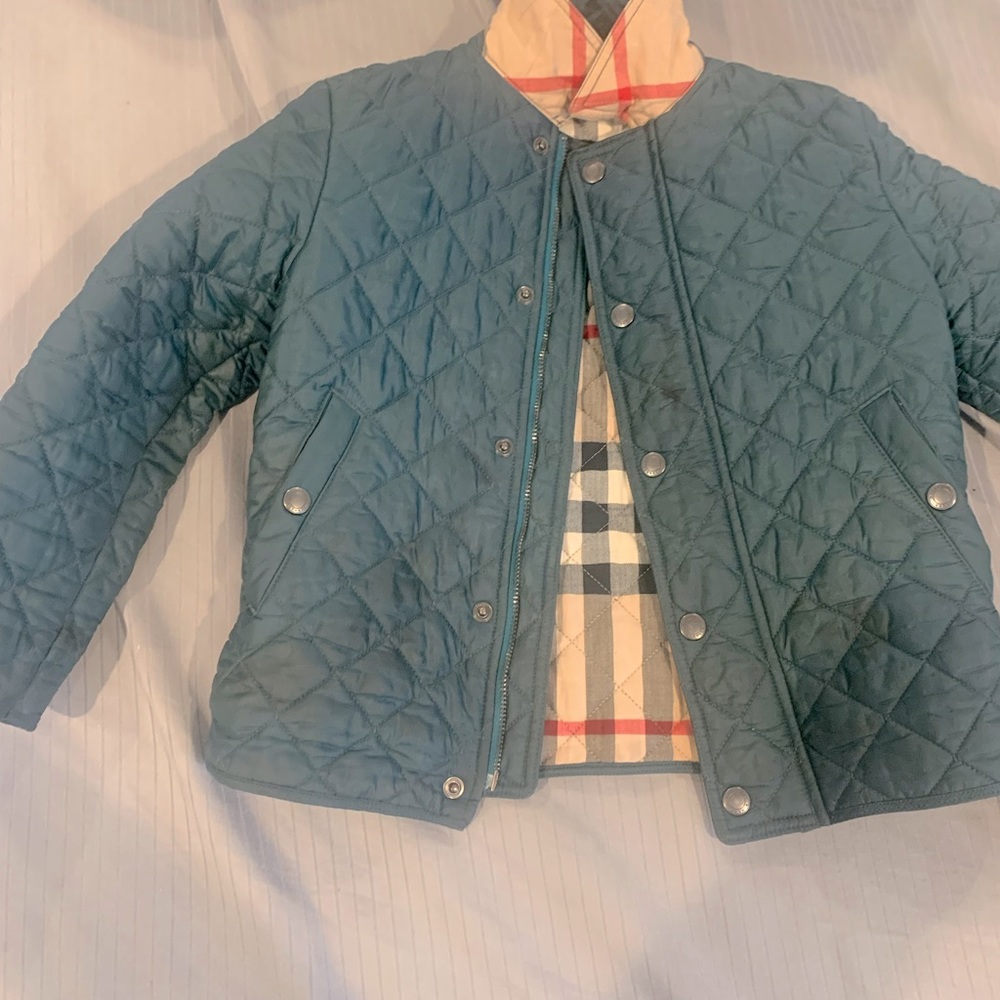 Authentic Boys Burberry Quilted Diamond Jacket